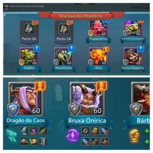 Conta t4 com 300k de gemas, 2 skins de castelo top - Lords Mobile