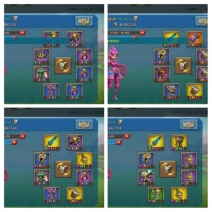 Conta t4 com 300k de gemas, 2 skins de castelo top - Lords Mobile