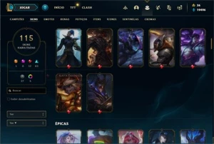 Conta Main jg LV 255/115 Skins - League of Legends LOL