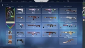 Conta de valorant com muitas skins