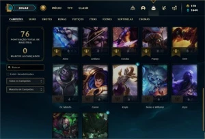 Conta diamante 2 com 27 Champs e 2 Skins ( 48 PDL ) - League of Legends LOL
