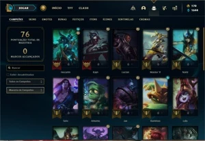 Conta diamante 2 com 27 Champs e 2 Skins ( 48 PDL ) - League of Legends LOL