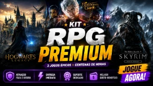 3 Rpgs Épicos | Hogwarts Legacy + Bg3 + Skyrim - Steam