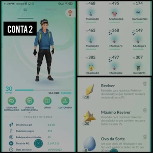 Conta Pokémon Go lvl30 sem time escolhido ainda.