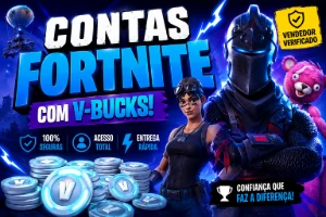 Conta Com V-Bucks (Entrega Rápida) - Fortnite
