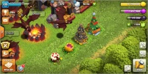 CV 10 FULL / HERÓIS 40 e 38 / COM DECORAÇÃO RARA DE EVENTOS - Clash of Clans