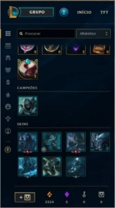 Conta League of Legends PLATINA 4 LOL