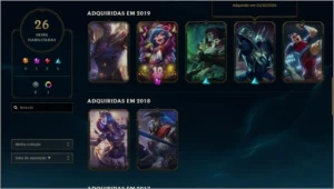 Conta League of Legends PLATINA 4 LOL