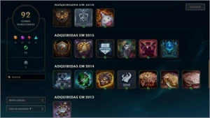 Conta League of Legends PLATINA 4 LOL
