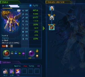 LADMO - Alpha / Sussano, DB,Beelze e Sakuya Shin +Item do X7 - Digimon Masters Online