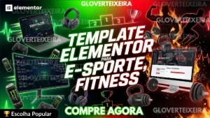 Templates Elementor para E-SPORT, FITNESS