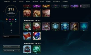Conta platina 1 criada na season 2 com TODOS os champs - League of Legends LOL