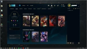 Conta 94 campeões 31 skins ouro 2 na solo duo. - League of Legends LOL
