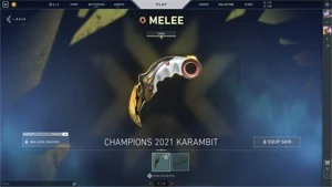 CONTA VALORANT PLATINA 3 +SKINS! KARAMBIT CHAMPIONS!