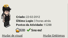 Conta Habbo 2012 - Visuais Raros