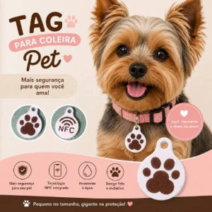 Tag NFC Personalizada para Pet