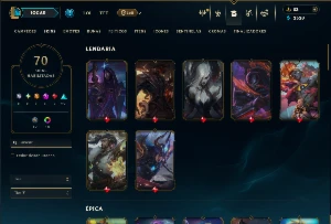 Prata 4 com 115 Champs e 70 Skins ( JG / SUP / MID ) - League of Legends LOL