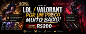Conta Lol + Valorant À Venda - League of Legends
