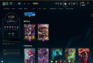 Conta LoL LVL  363 Com 150 skins e pequenas lendas - League of Legends