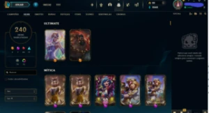 Conta lol, 240 skins, muitas skins raras - League of Legends