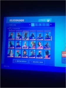 conta fortnite com ikonik, galaxy feminina e glow com stw