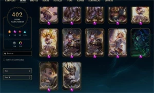CONTA LOL 400 SKINS VÁRIAS PRESTIGIOS E TODAS DA LUX - League of Legends