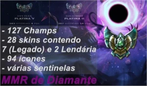 Conta Platina II League of Legends LOL