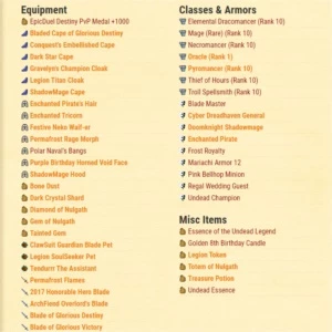 Conta AQW - Adventure Quest World