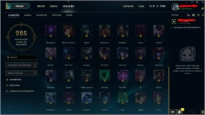 CONTA LOL - OURO 5 - 82 CAMPEÕES - 33 SKINS (BORDA DE OURO) - League of Legends