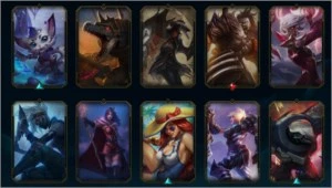 Conta no league of legends, ouro iv com skins LOL
