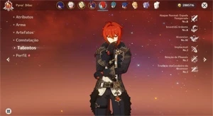 AR 55 - Raiden C2, Kazuha, Diluc, Jean C1, Keqing e Qiqi - Genshin Impact