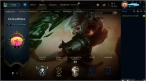 CONTA LOL PRATA 3 | M7 100K Riven | 2 skin(1 épica) - League of Legends