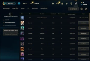 Conta ouro 4 com 21 Champs e 1 Skin + 15 Fragmentos - League of Legends LOL