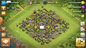 CLASH OF CLANS CV 9 E CLASH ROYALE ARENA 10 COM 7 LENDARIAS.