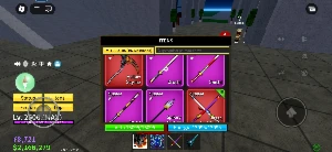 Conta lv max com kitsune e espadas encantadas - Roblox