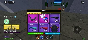 Conta lv max com kitsune e espadas encantadas - Roblox