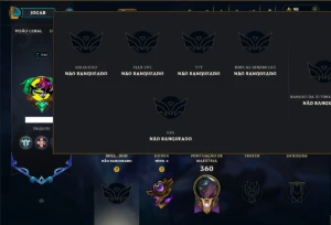 Unranked com TODOS os Champs e 105 Skins ( ADC / SUP )
