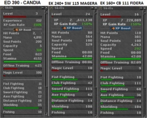 ED 390+ EK 240+ EK 160+ 3KK ITENS - RK NOVA!! BARATO - Tibia