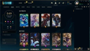 CONTA LOL LEAGUE OF LEGENDS 549 SKINS