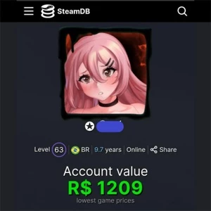 Nível 63 na Steam - CS:GO Prime - 135 jogos Caros - A conta - Counter Strike