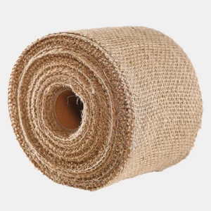 Fita de Tela de Juta Natural - Rolo 9,5 m - Larguras - Artesanato e Personalizados