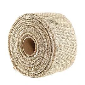 Fita de Tela de Juta Natural - Rolo 9,5 m - Larguras - Artesanato e Personalizados