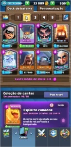 Conta Clash Royale nv. 10 todas as cartas