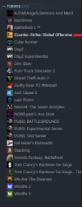 Conta steam com varios jogos