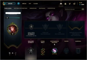 Conta prata 4 com 21 champs e 1 skin - League of Legends LOL
