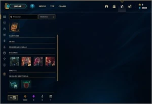 Conta prata 4 com 21 champs e 1 skin - League of Legends LOL