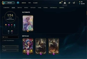 Conta 124 skins - All champz - League of Legends LOL