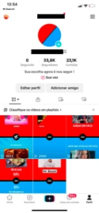 Perfil no TikTok Com mais de 30k Seguidores - Redes Sociais