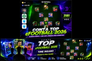 CONTA TOP eFootball 2026 🔥 3180 Força Coletiva | Time Insa - eFootball PES