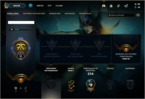Conta unranked com 51 skins e 122 champs - League of Legends LOL